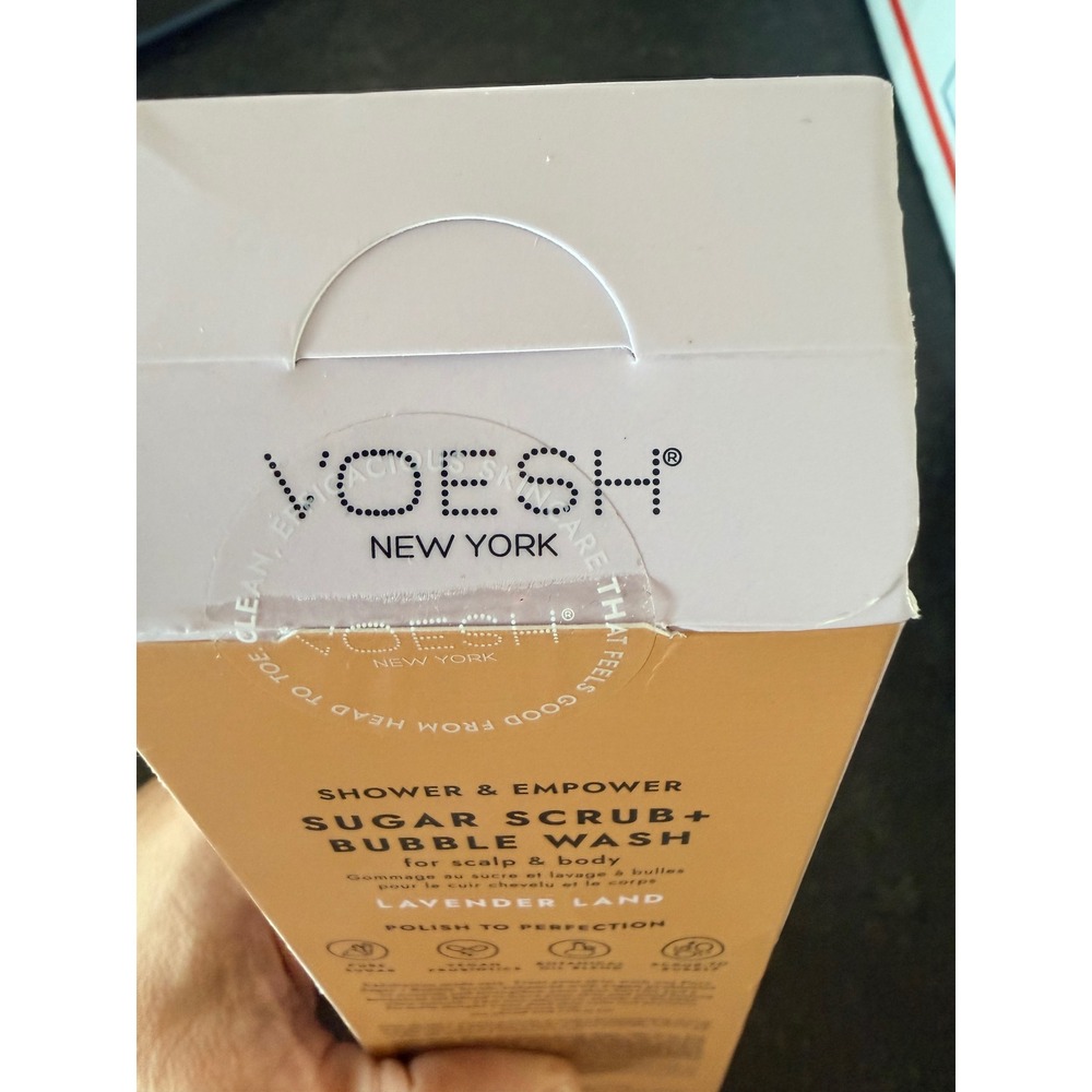 VOESH New York Sugar Scrub + Bubble Wash Lavender Land 7.4oz Scalp & Body Scrub - Picture 2 of 8